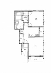 メゾン西中之条Ｄ１０２　間取図