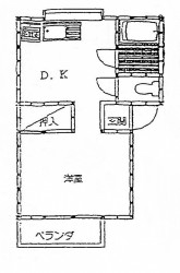 振興ハイツ１０３号室　間取図