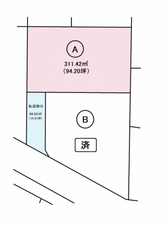 区画予定図　伊勢町655-21