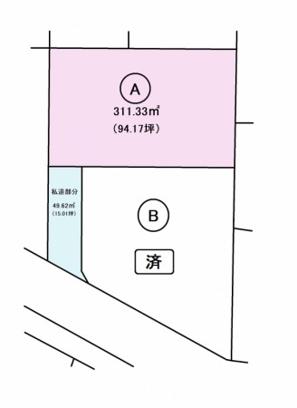 区画予定図 伊勢町655-21