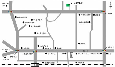 地図　伊勢町1291-1